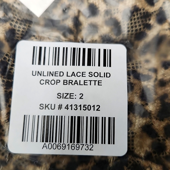 ❤️NWT VINTAGE TORRID BRA UNLINED LACE LONGLINE ANIMAL BRALETTE POWER MESH - Picture 5 of 13